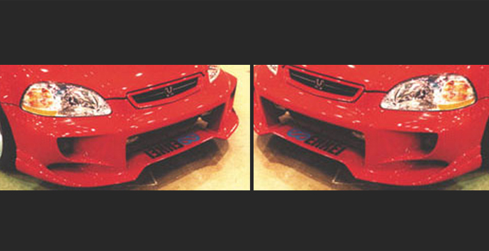 Custom Honda Civic  Coupe & Sedan Front Bumper (1996 - 1998) - $399.00 (Part #HD-001-FB)